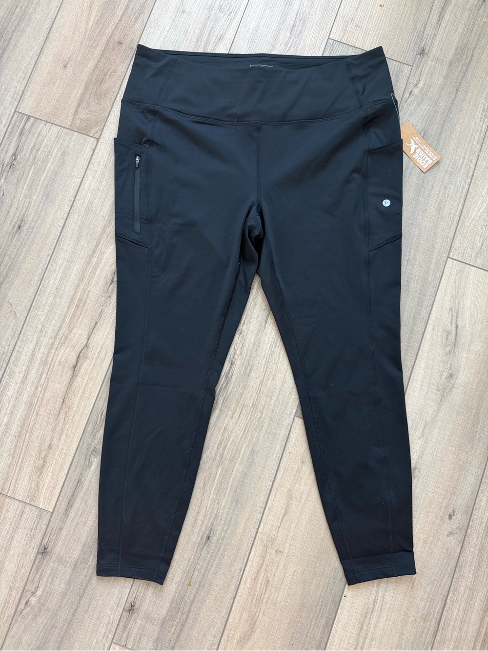 NWT New Black Crossover Retail Adventure Eddie Bauer Leggings hiking Pants 2X